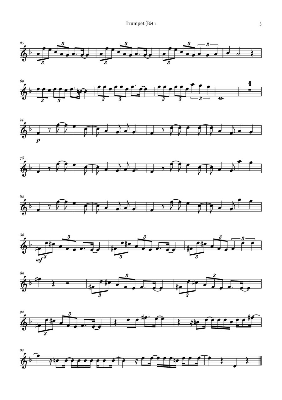 I Always Wanted A Brother Brass Quartet scores gallery preview page 6