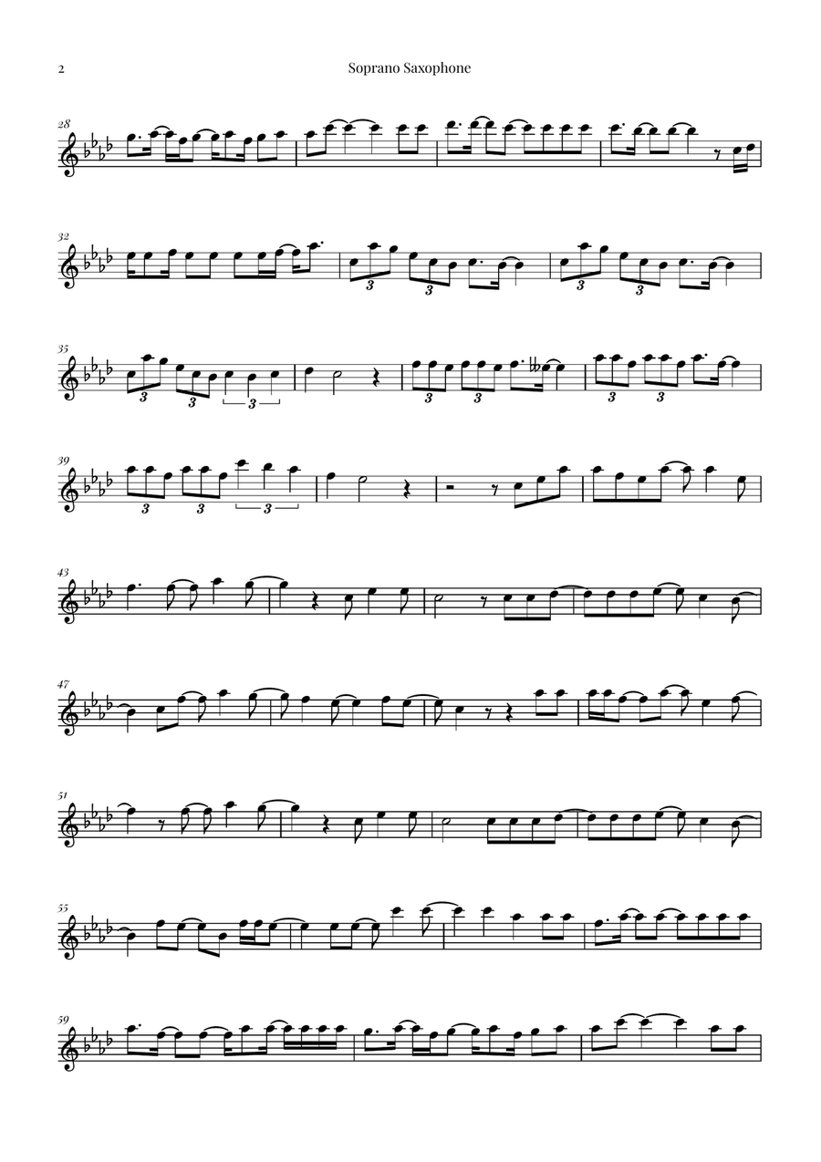 I Always Wanted A Brother Saxophone Quartet scores gallery preview page 6