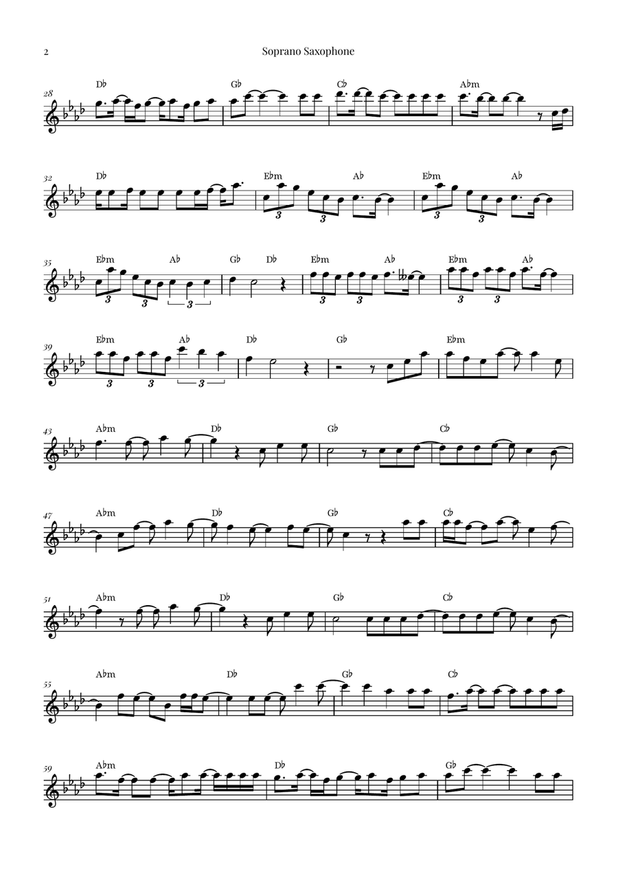 I Always Wanted A Brother Saxophone Quartet scores gallery preview page 6
