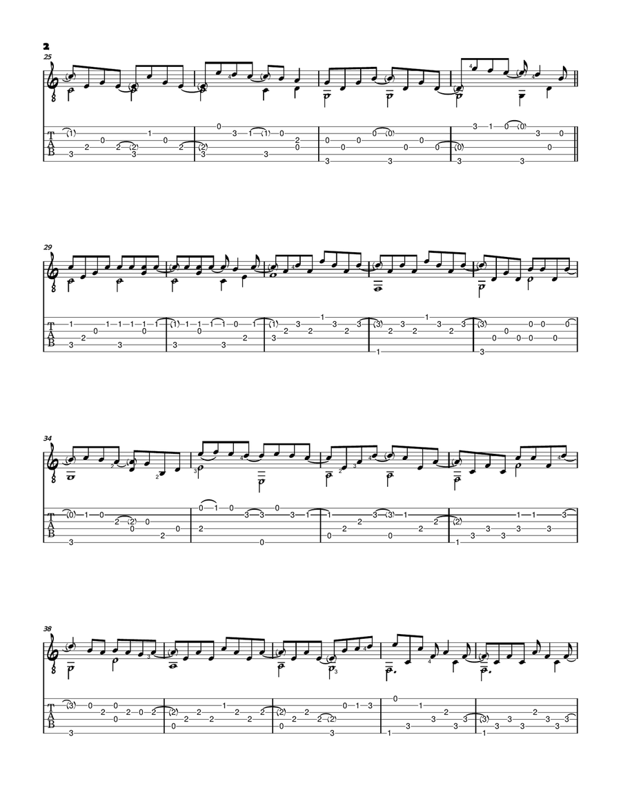 Daniel Daniel Acoustic Guitar scores gallery preview page 2