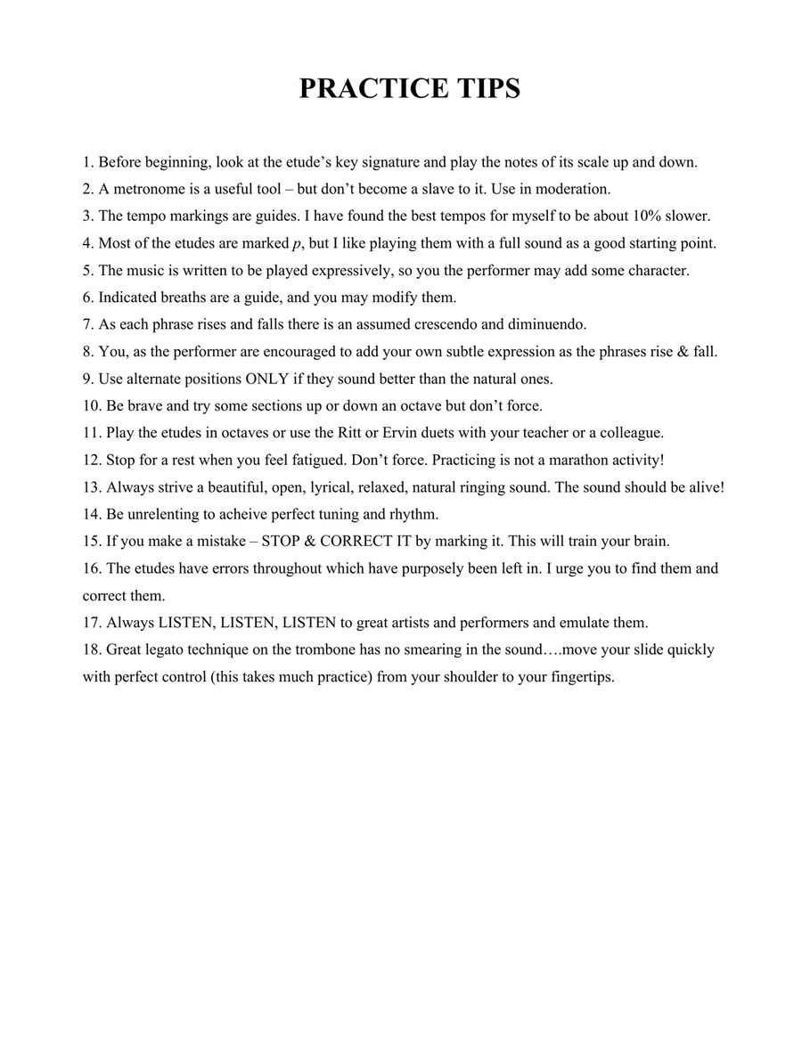 Melodious Etudes for Trombone or Euphonium Book 2 Baritone Horn BC scores gallery preview page 4