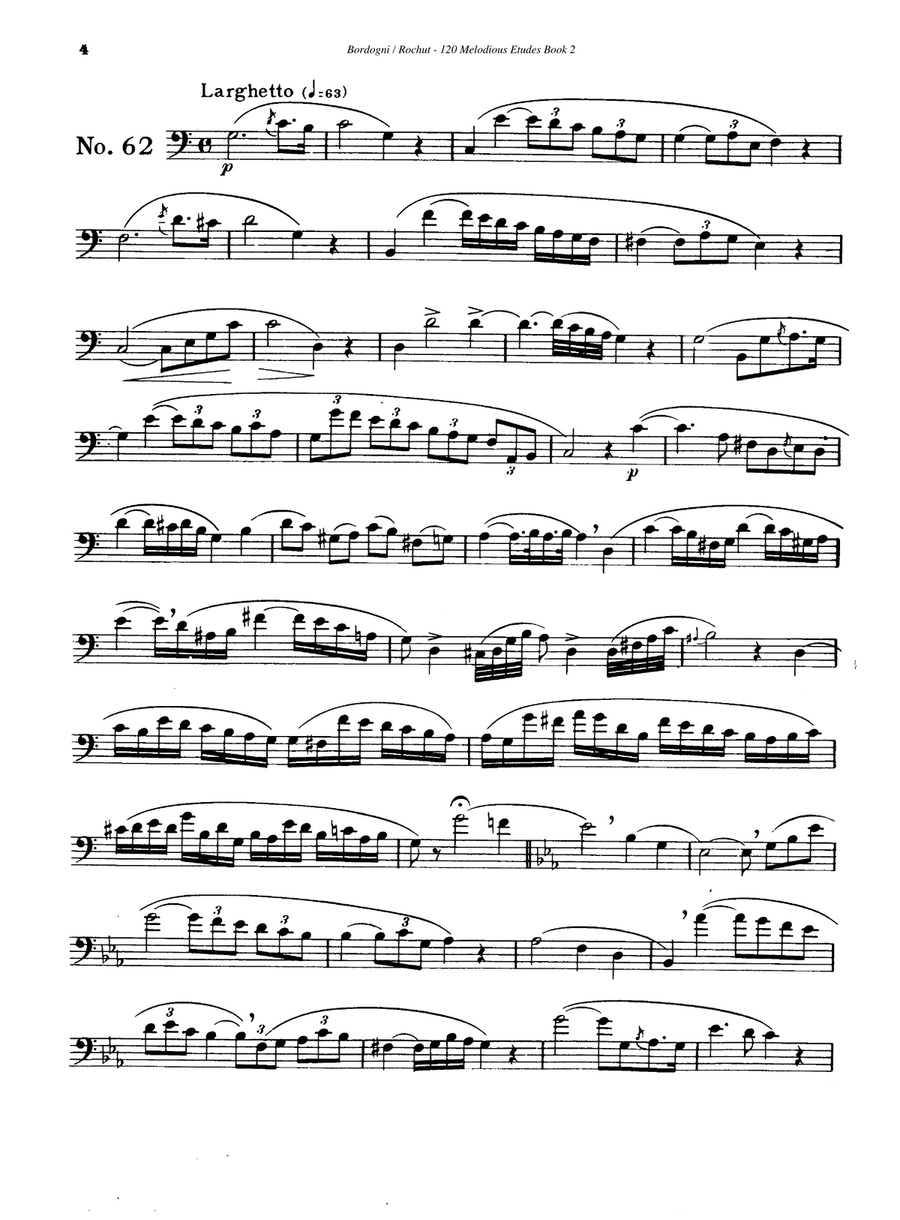 Melodious Etudes for Trombone or Euphonium Book 2 Baritone Horn BC scores gallery preview page 6