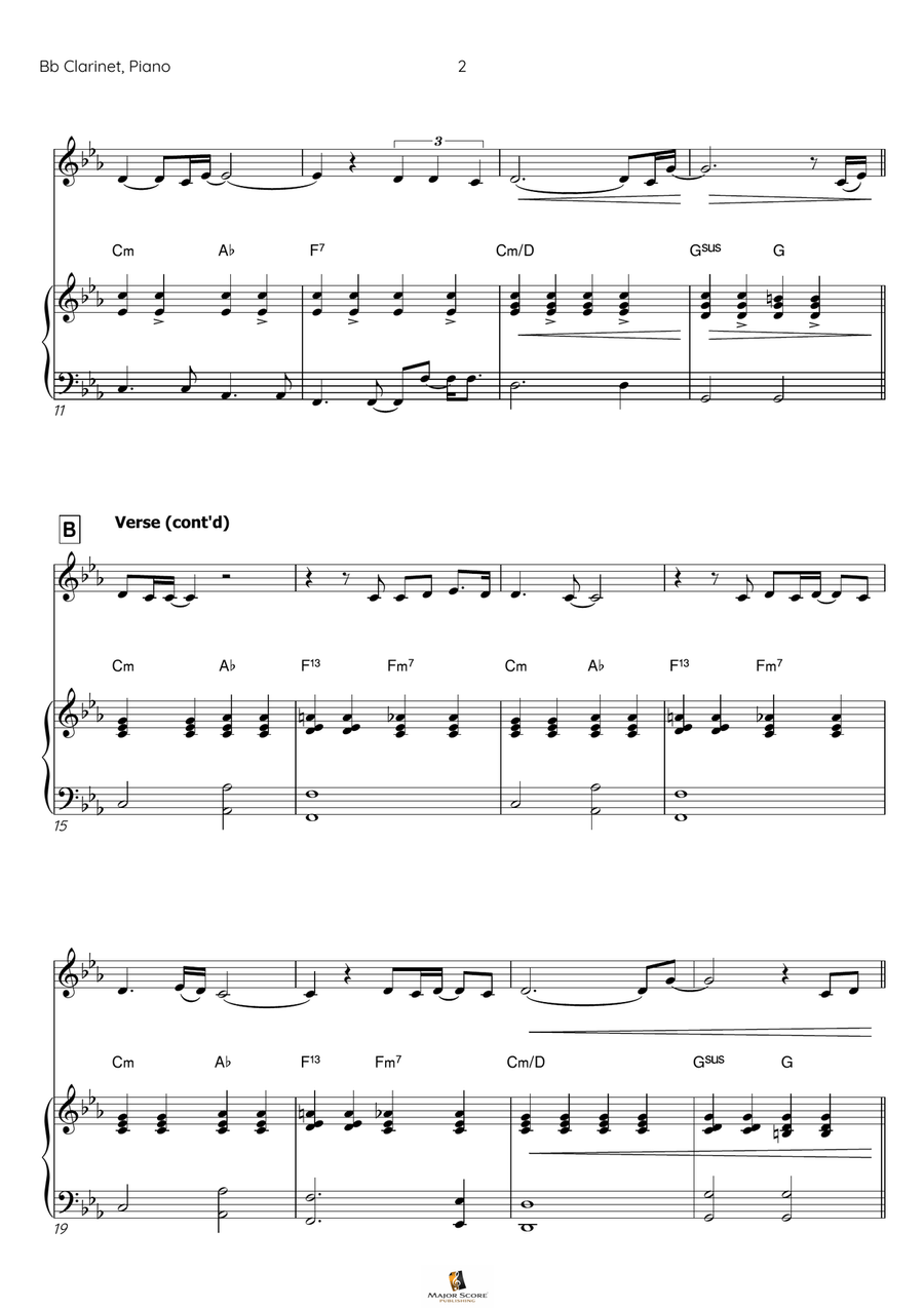 Skyfall B-Flat Clarinet scores gallery preview page 3