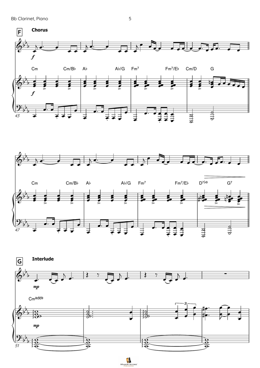 Skyfall B-Flat Clarinet scores gallery preview page 6