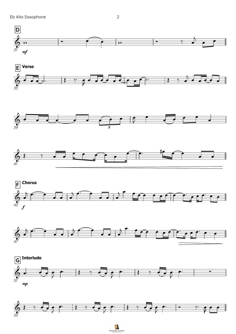 Skyfall Alto Saxophone scores gallery preview page 3