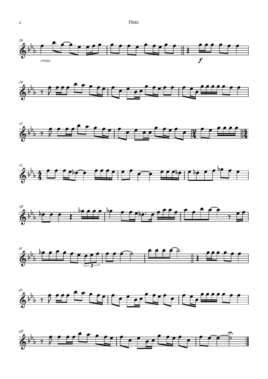 I Don't Want To Miss A Thing Woodwind Quartet scores gallery preview page 5