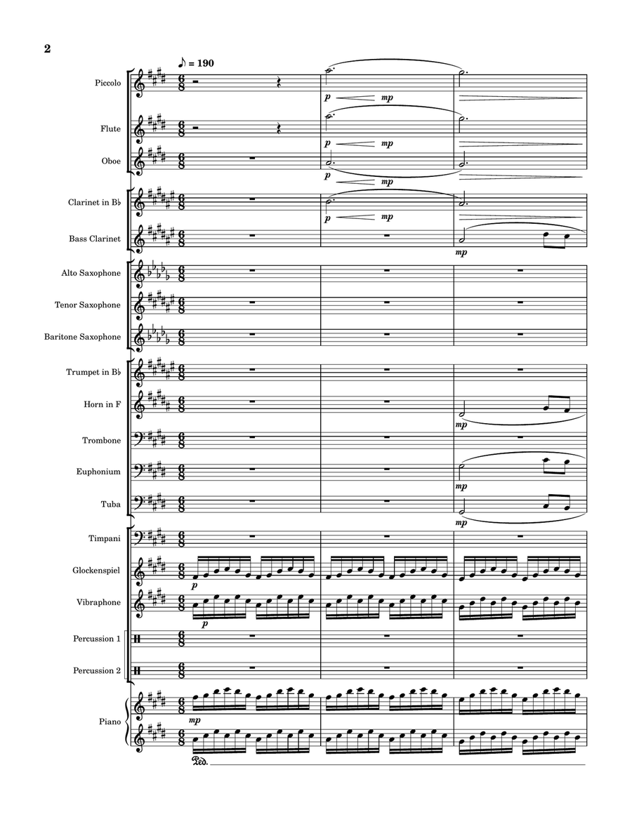 Golden Hour Golden Hour Concert Band scores gallery preview page 2