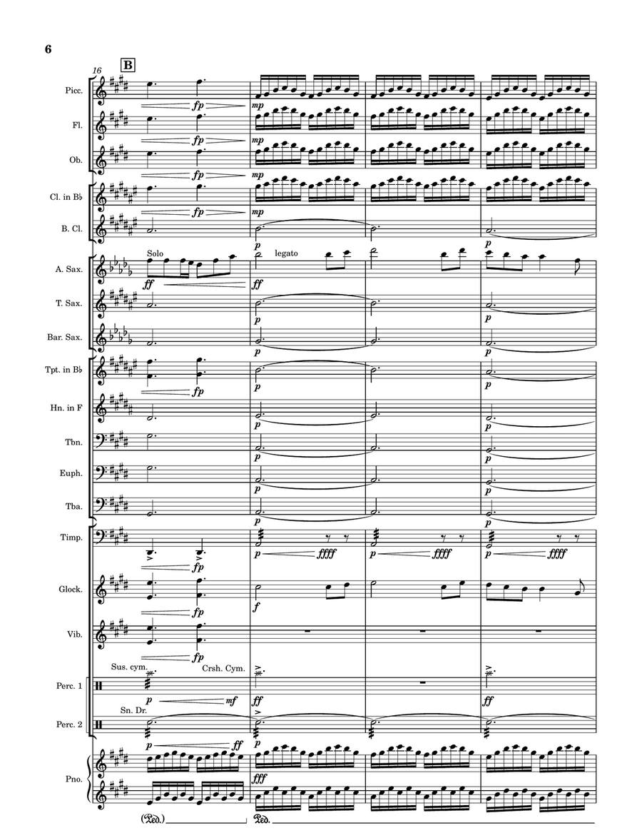 Golden Hour Golden Hour Concert Band scores gallery preview page 6