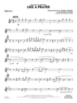 Like A Prayer (arr. Roger Holmes) - Alto Sax - Tenor Sax 1