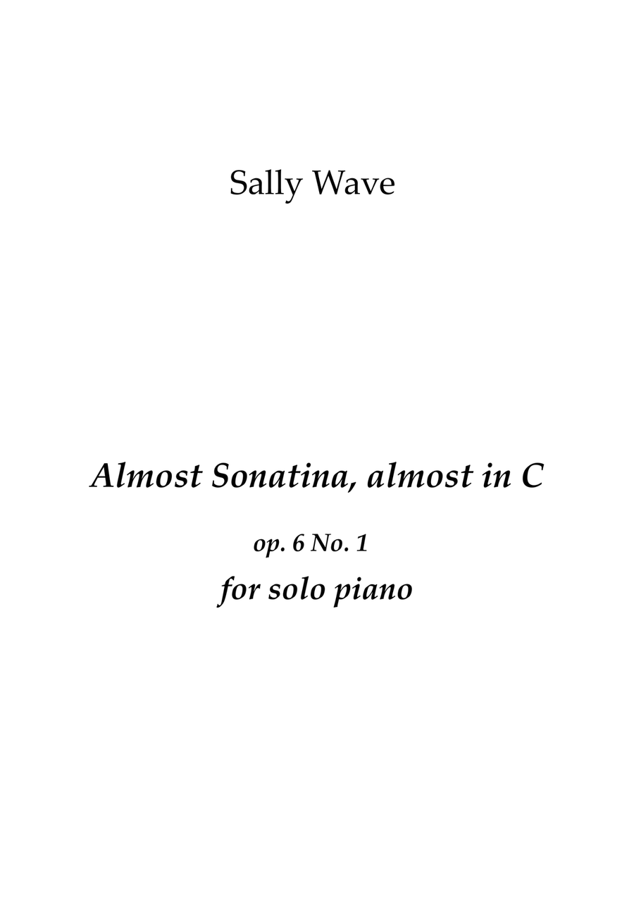 Almost Sonatina, almost in C op. 6 No. 1 Easy Piano scores gallery preview page 1