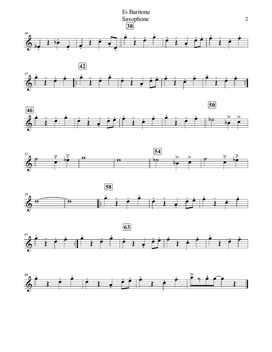 BACHATA EN FUCUOCA - Maderas B-Flat Clarinet scores gallery preview page 4