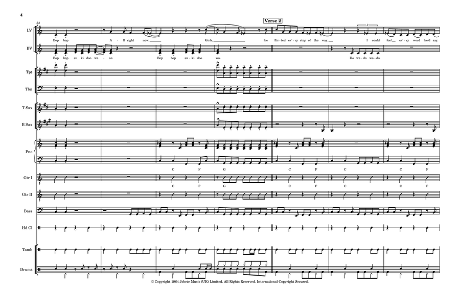 He Was Really Sayin' Somethin' - Score Only Large Ensemble scores gallery preview page 4