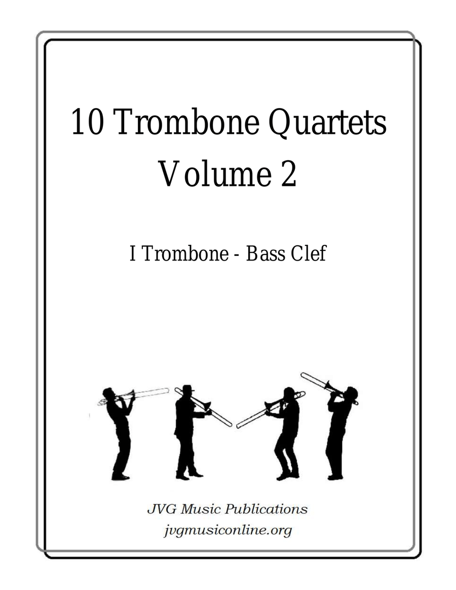 10 Trombone Quartets - Volume 2 Brass Quartet scores gallery preview page 1