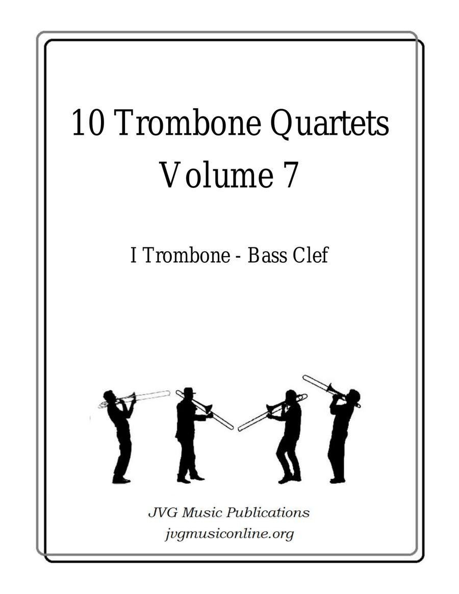 10 Trombone Quartets - Volume 7 Brass Quartet scores gallery preview page 1