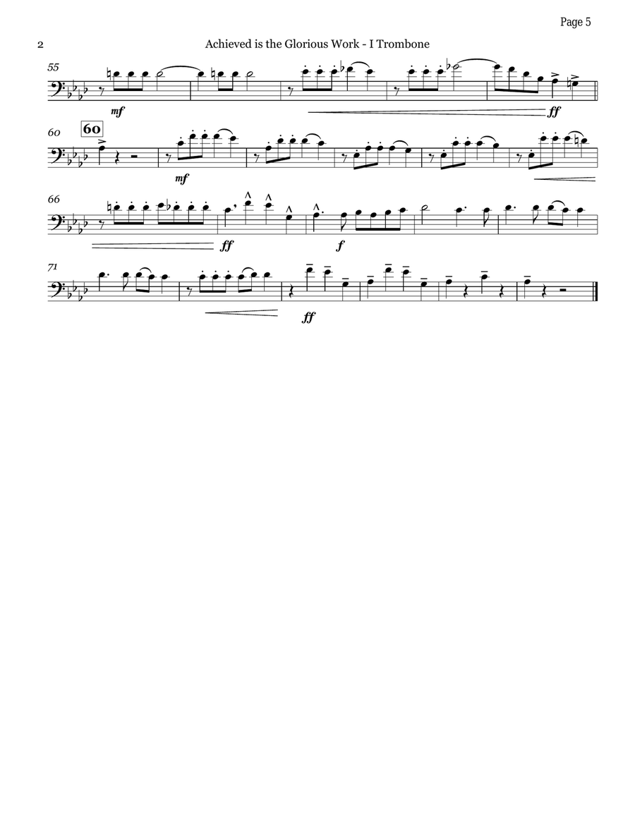 10 Trombone Quartets - Volume 7 Brass Quartet scores gallery preview page 5