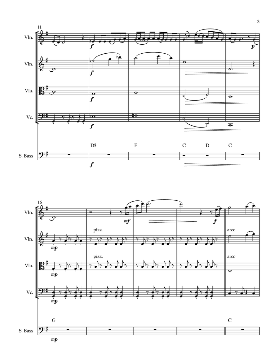 Ajab Si String Quintet scores gallery preview page 4