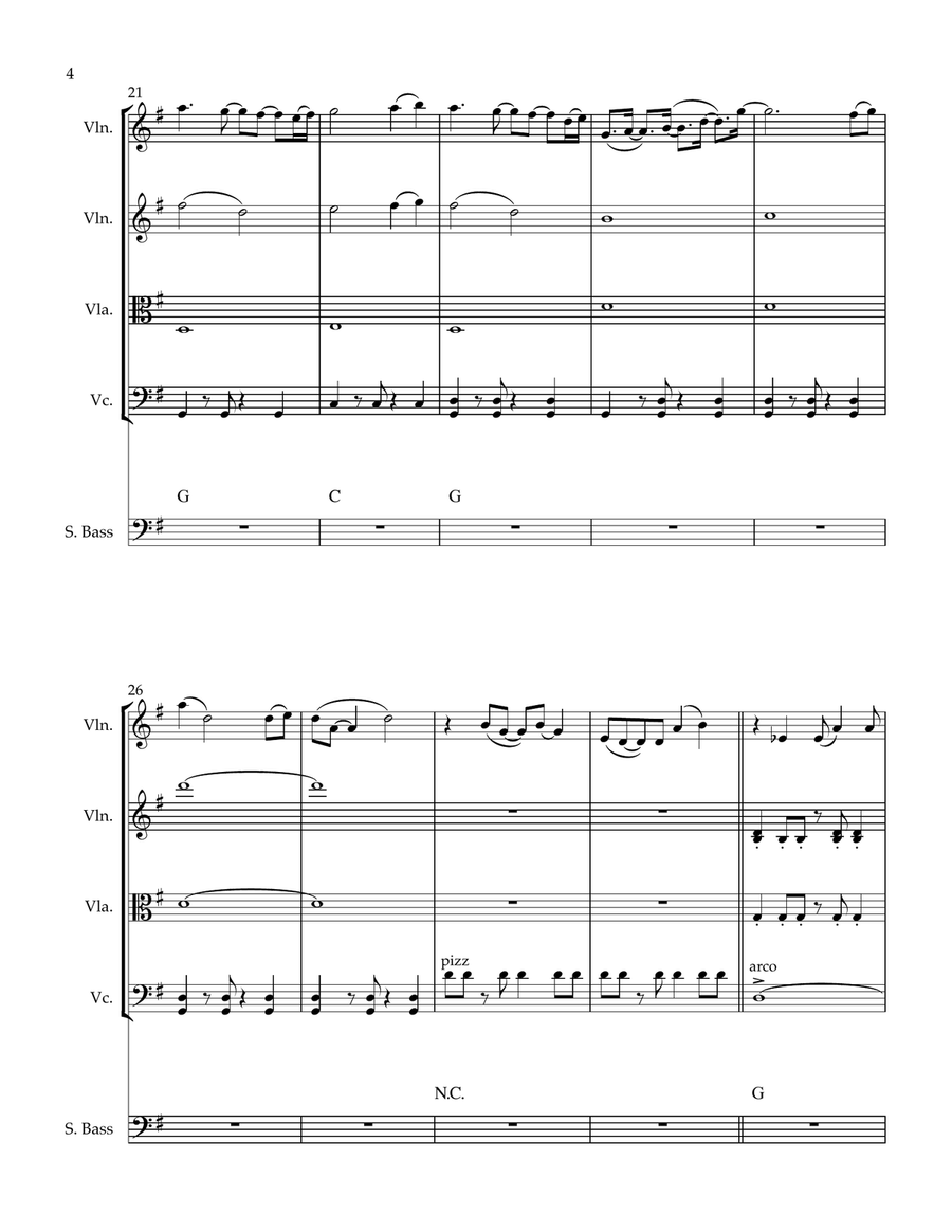 Ajab Si String Quintet scores gallery preview page 5