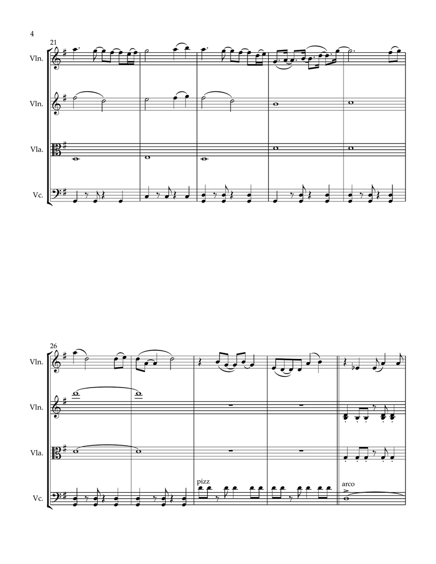 Ajab Si Ajab Si String Quartet scores gallery preview page 5
