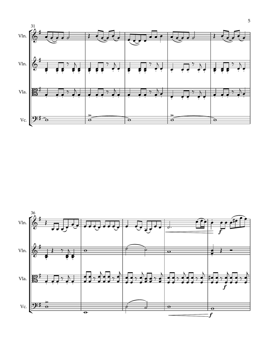 Ajab Si Ajab Si String Quartet scores gallery preview page 6