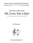 BEACH: Ah, Love, but a day! Op. 44 no. 2 (transposed to D minor)