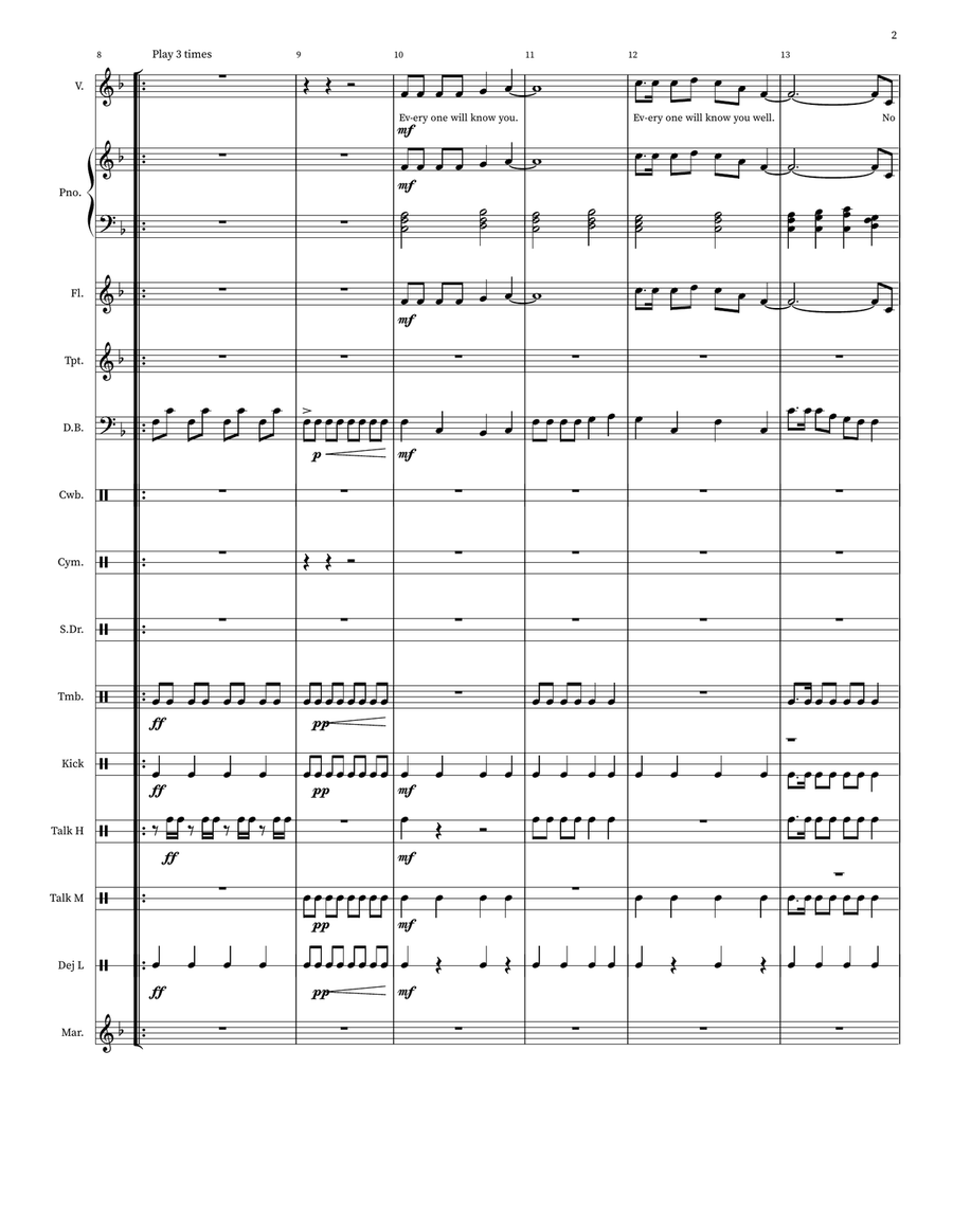 Everyone Will Know You SepToms Small Ensemble scores gallery preview page 2