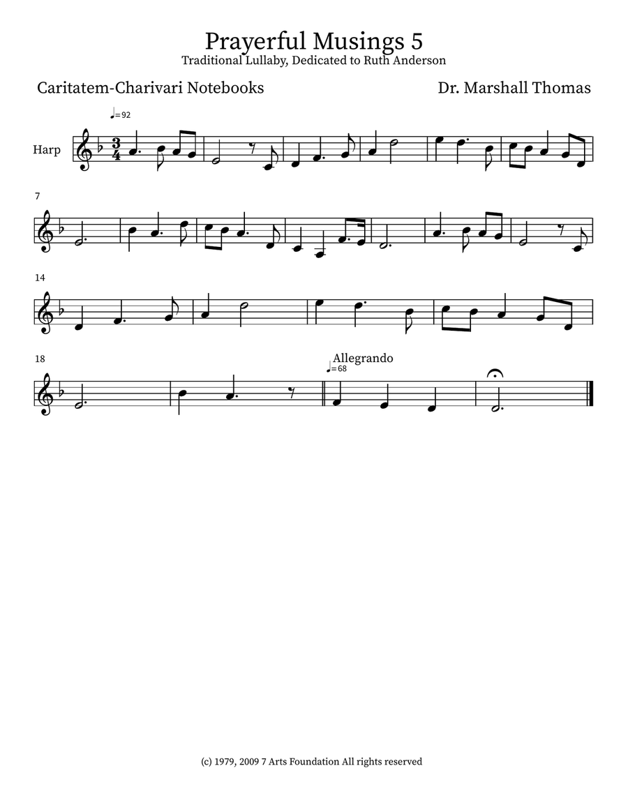 Prayerful Musings 5 Prayerful Musings 5 Small Ensemble scores gallery preview page 3