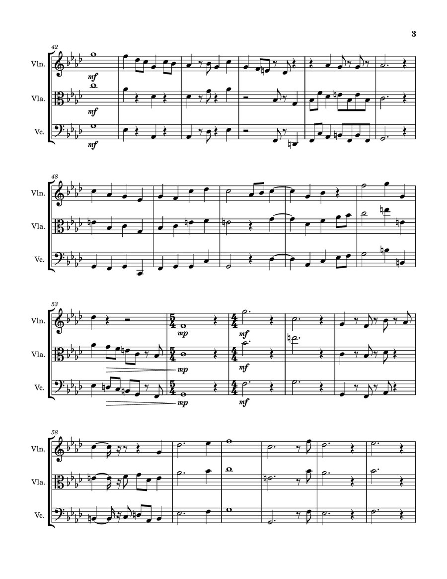 ZB6 - Score Only ZB6 - Score Only String Trio scores gallery preview page 3