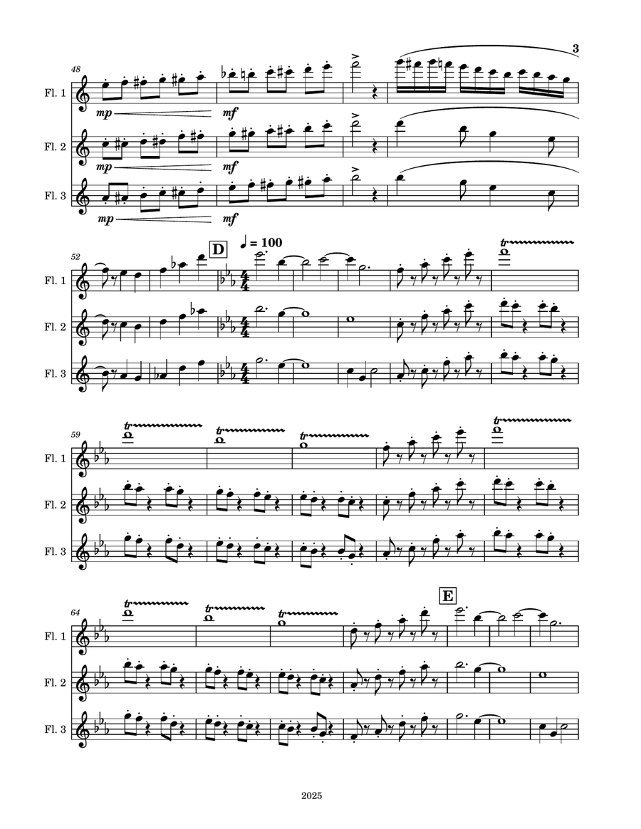 The Dancing Flowers The Dancing Flowers Woodwind Trio scores gallery preview page 3