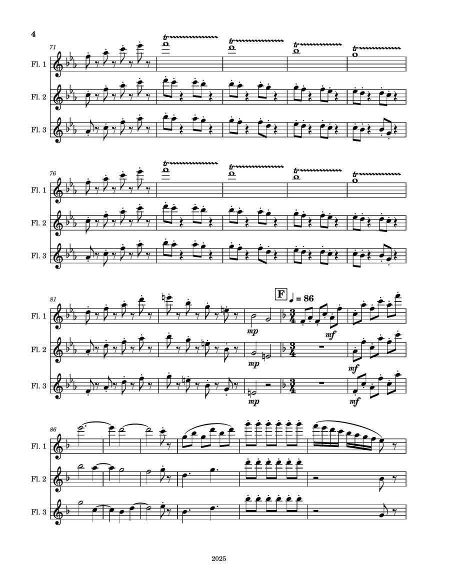 The Dancing Flowers The Dancing Flowers Woodwind Trio scores gallery preview page 4