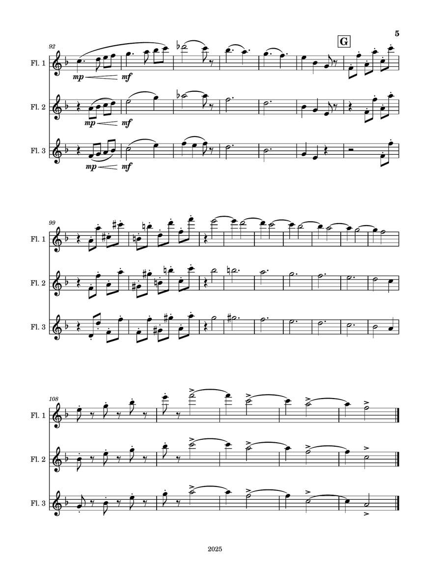 The Dancing Flowers The Dancing Flowers Woodwind Trio scores gallery preview page 5