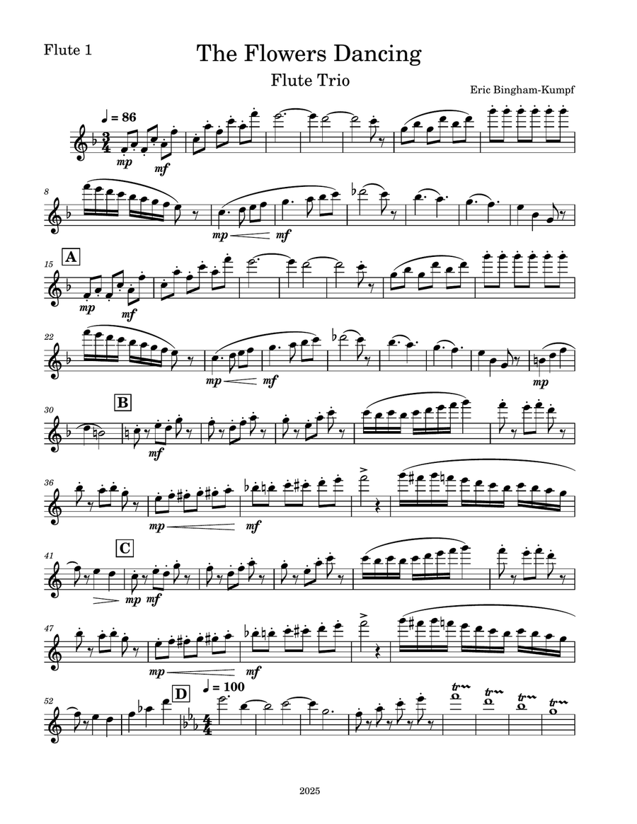 The Dancing Flowers The Dancing Flowers Woodwind Trio scores gallery preview page 6