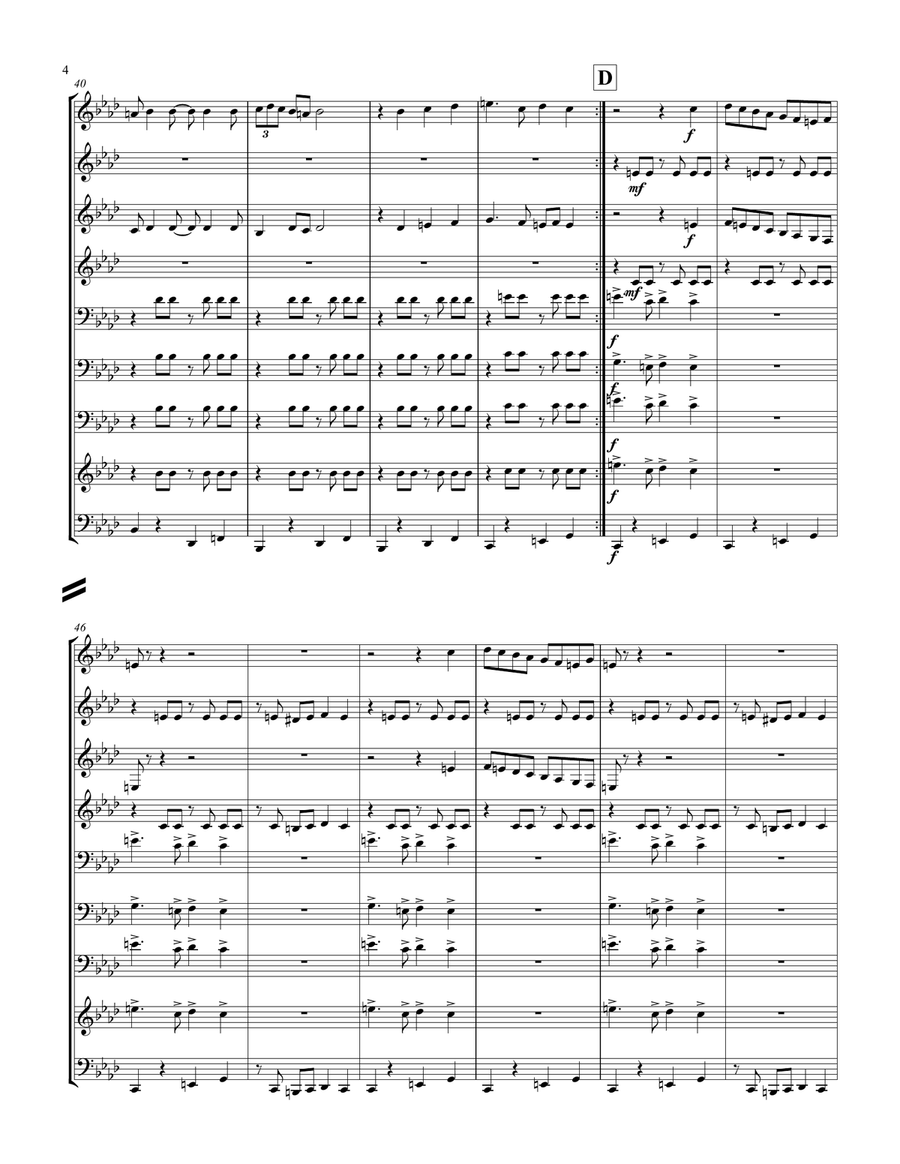 Mesecina Brass Ensemble scores gallery preview page 4