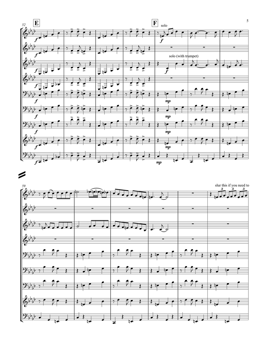 Mesecina Brass Ensemble scores gallery preview page 5