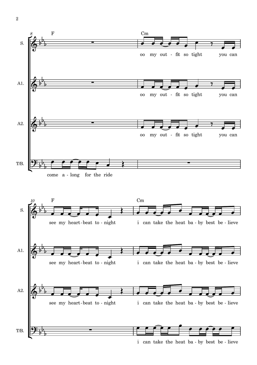 Dance The Night 3-Part scores gallery preview page 2