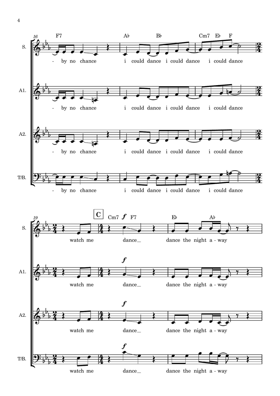 Dance The Night 3-Part scores gallery preview page 4