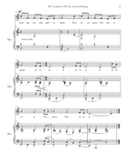 All Creatures of Our God and King ( low voice ) Medium Voice scores gallery preview page 3