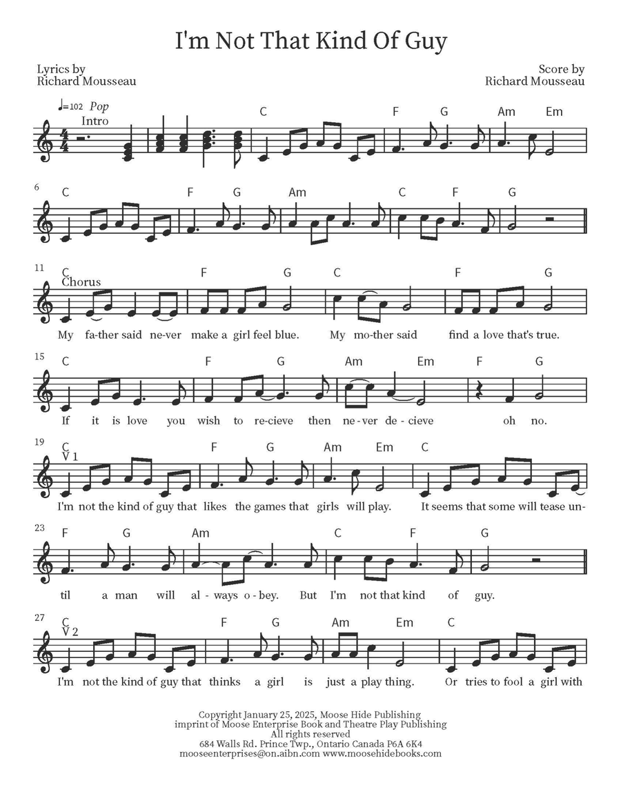 I'm Not That Kind Of Guy I'm Not That Kind Of Guy Acoustic Guitar scores gallery preview page 2