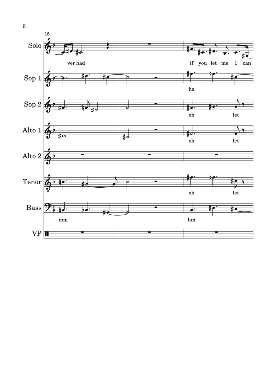 Let Me Love You (Until You Learn To Love Yourself) Divisi scores gallery preview page 6
