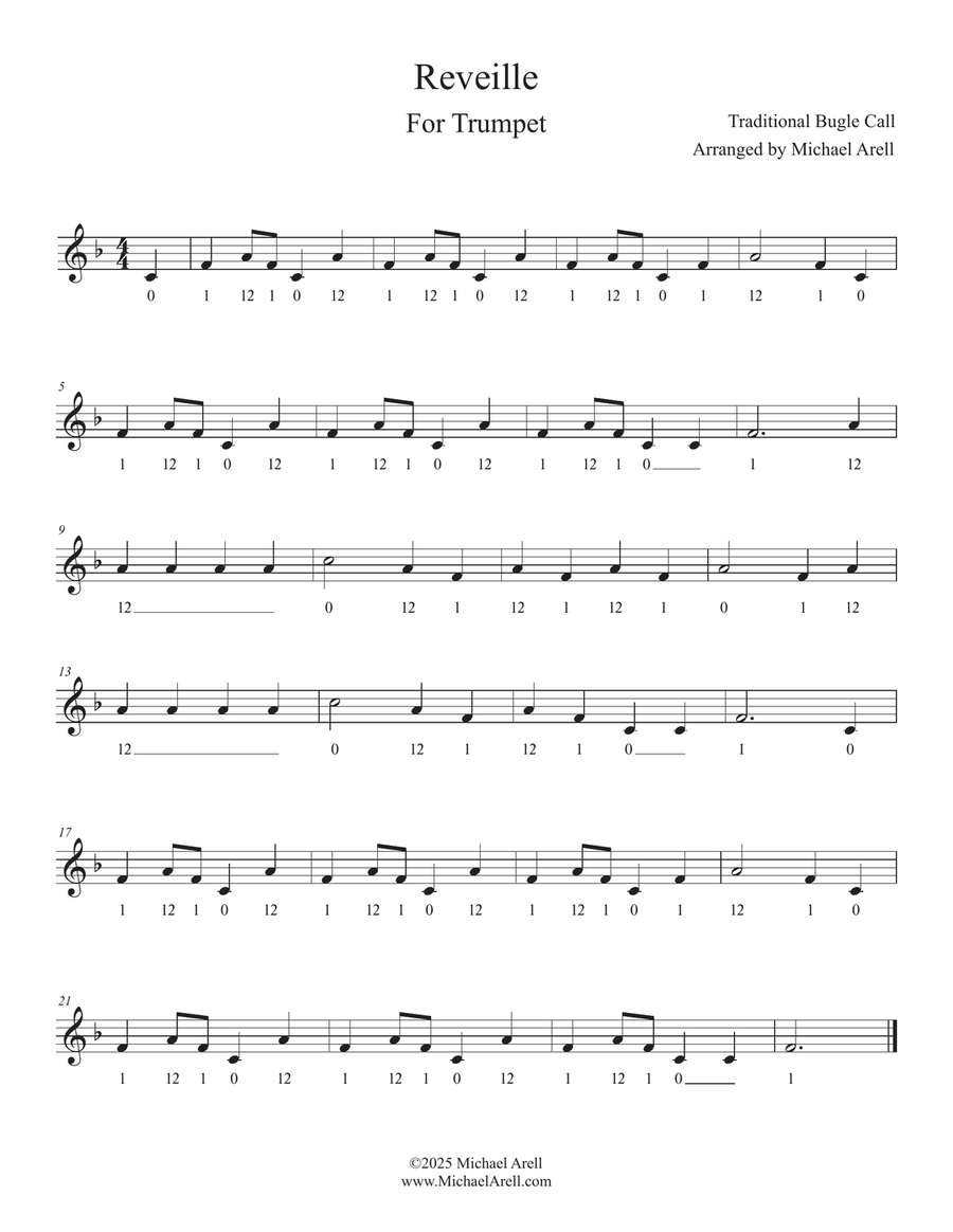 Reveille for Trumpet Reveille for Trumpet C Trumpet scores gallery preview page 2