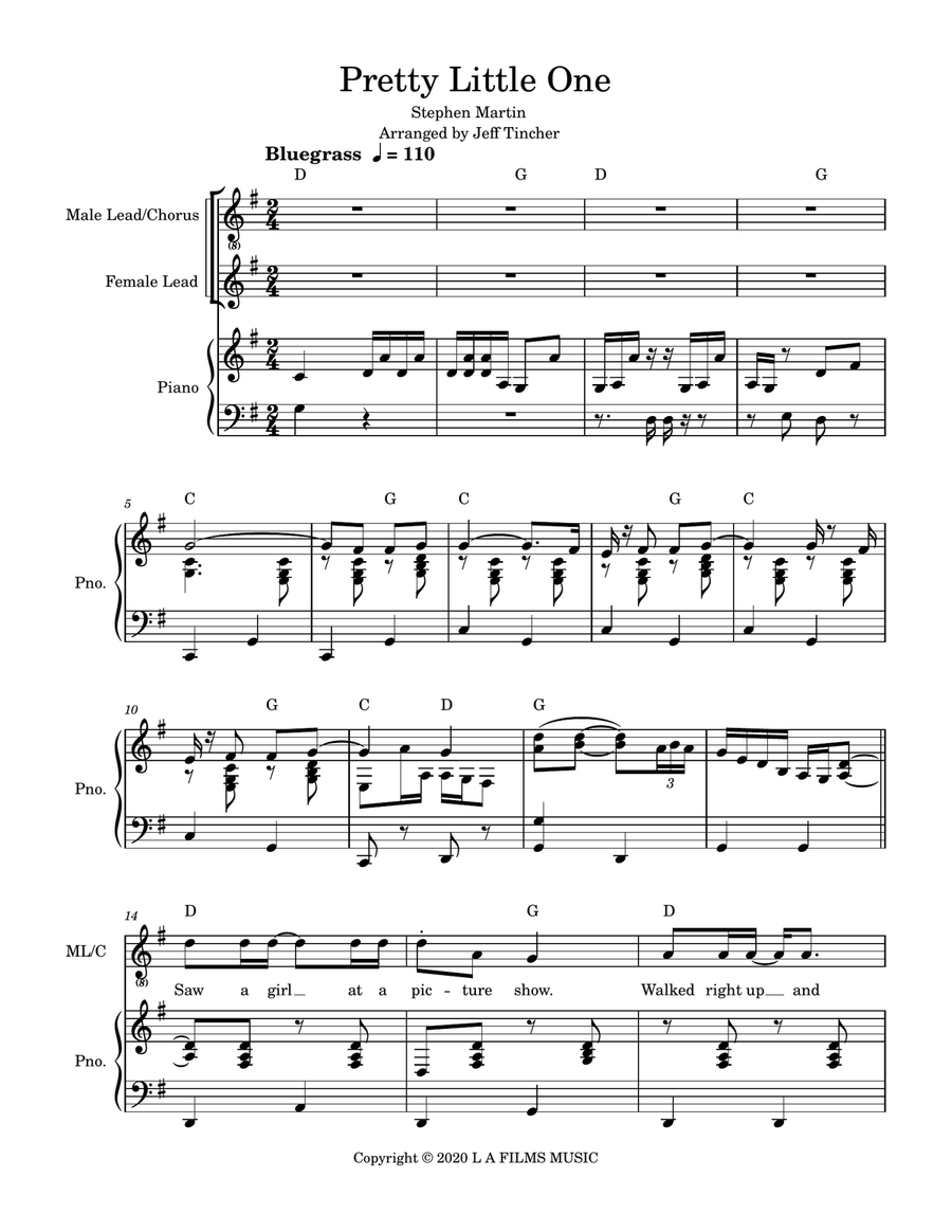 Pretty Little One Pretty Little One Show Choir scores gallery preview page 2