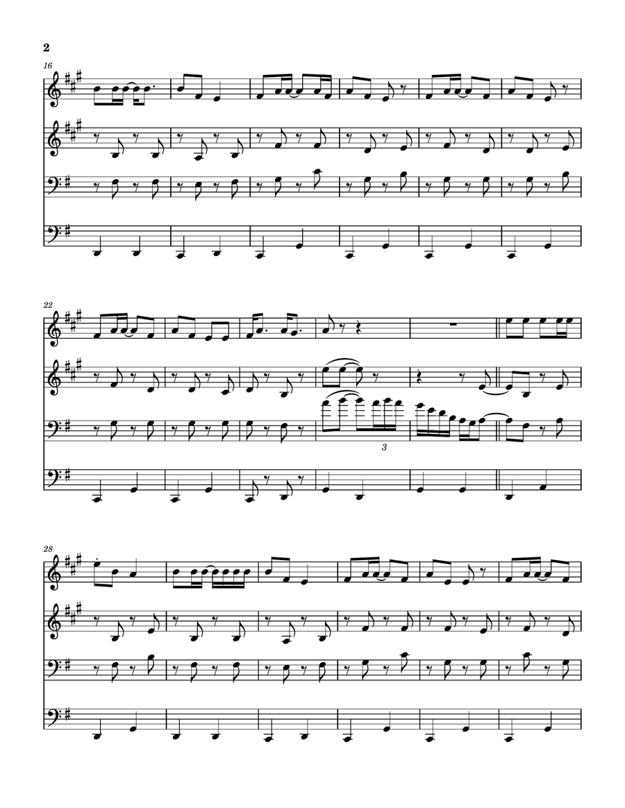 Pretty Little One Pretty Little One Brass Quartet scores gallery preview page 3