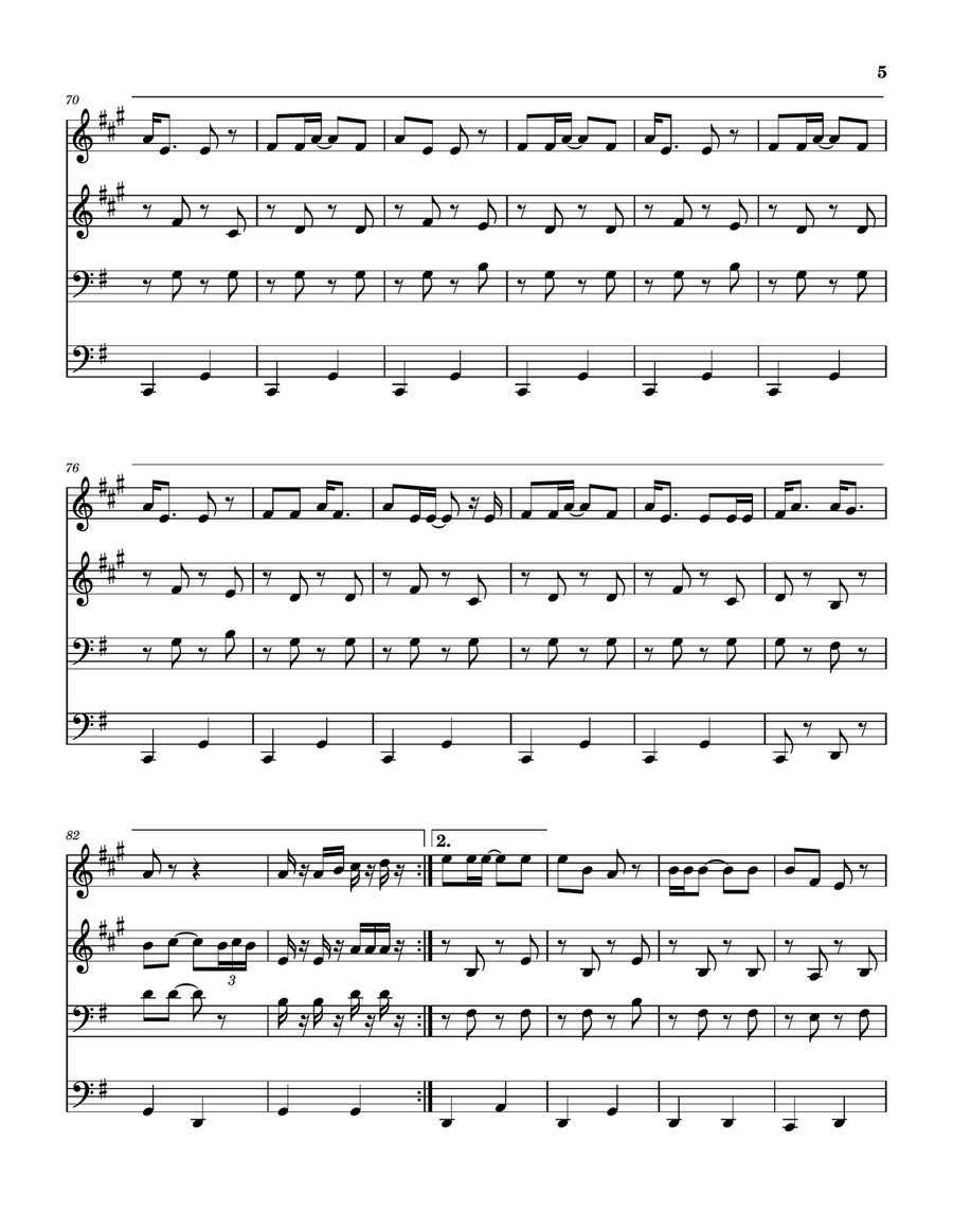 Pretty Little One Pretty Little One Brass Quartet scores gallery preview page 6