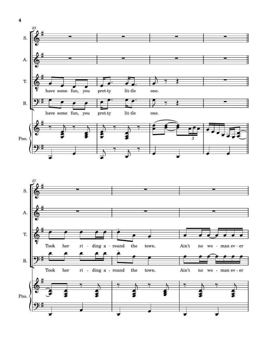 Pretty Little One Pretty Little One 4-Part scores gallery preview page 5