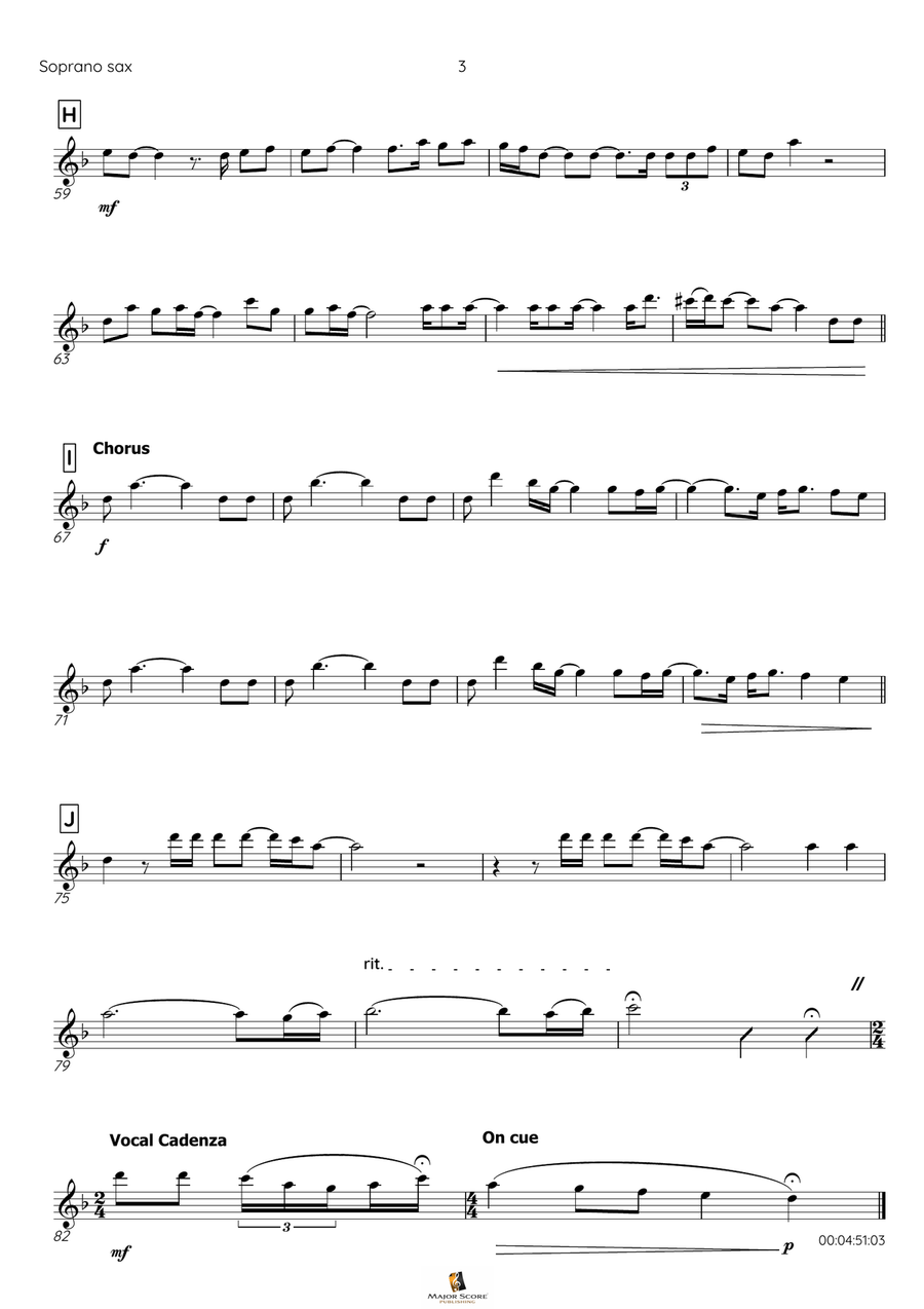 Skyfall Soprano Saxophone scores gallery preview page 4