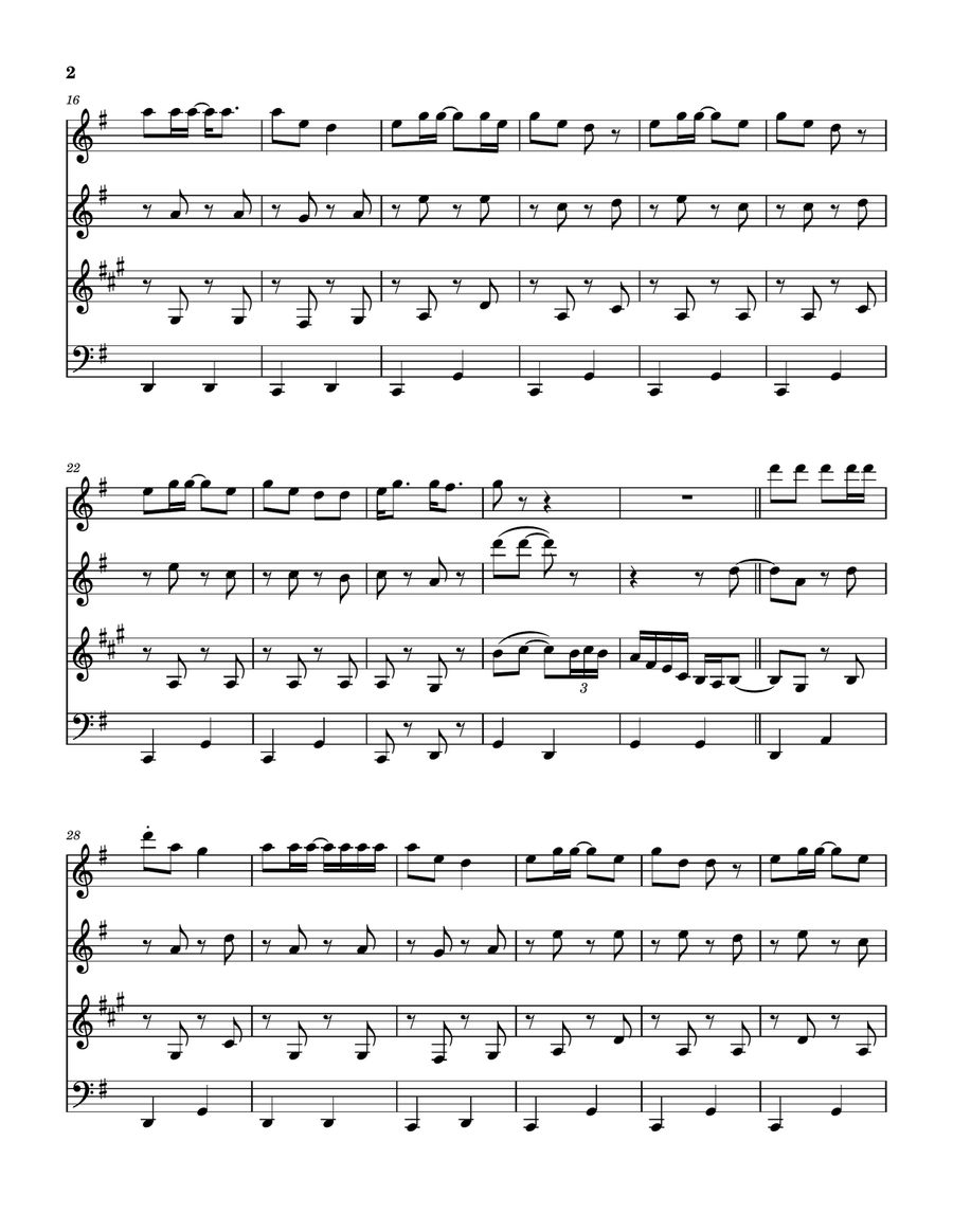 Pretty Little One Pretty Little One Woodwind Quartet scores gallery preview page 3