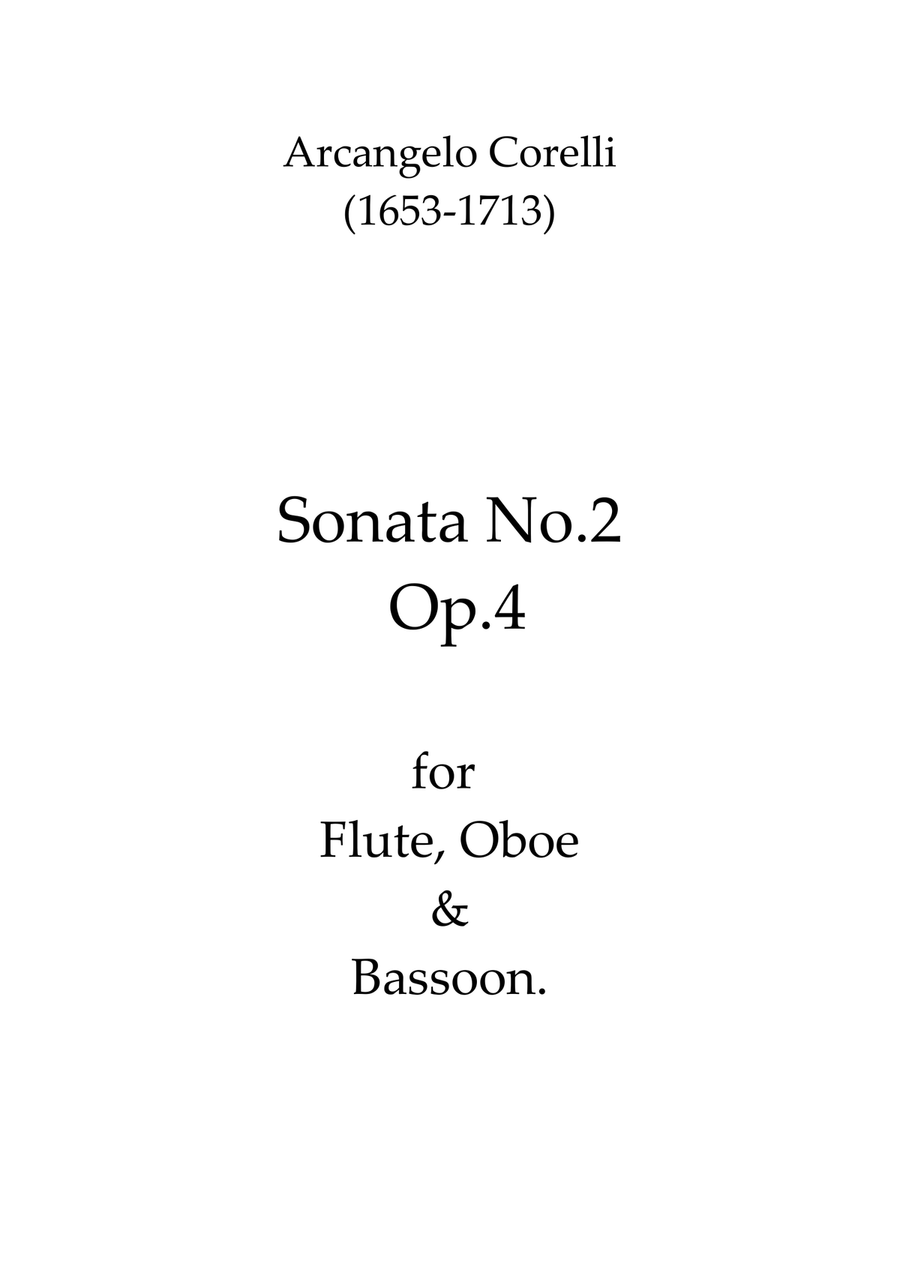 Sonata No.2 Op.4 Sonata No.2 Op.4 Woodwind Trio scores gallery preview page 1