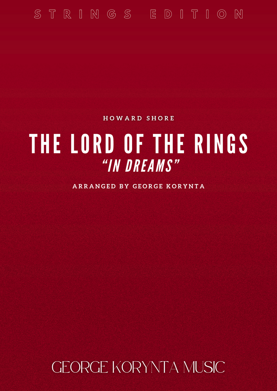 In Dreams (from The Lord Of The Rings: The Fellowship Of The Ring) String Orchestra scores gallery preview page 1