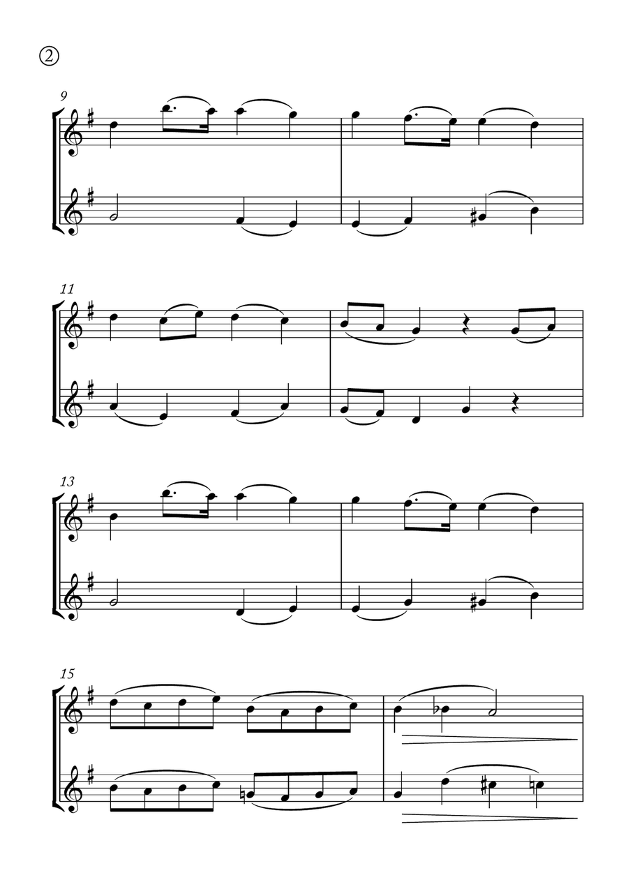 Humoresque Woodwind Duet scores gallery preview page 2