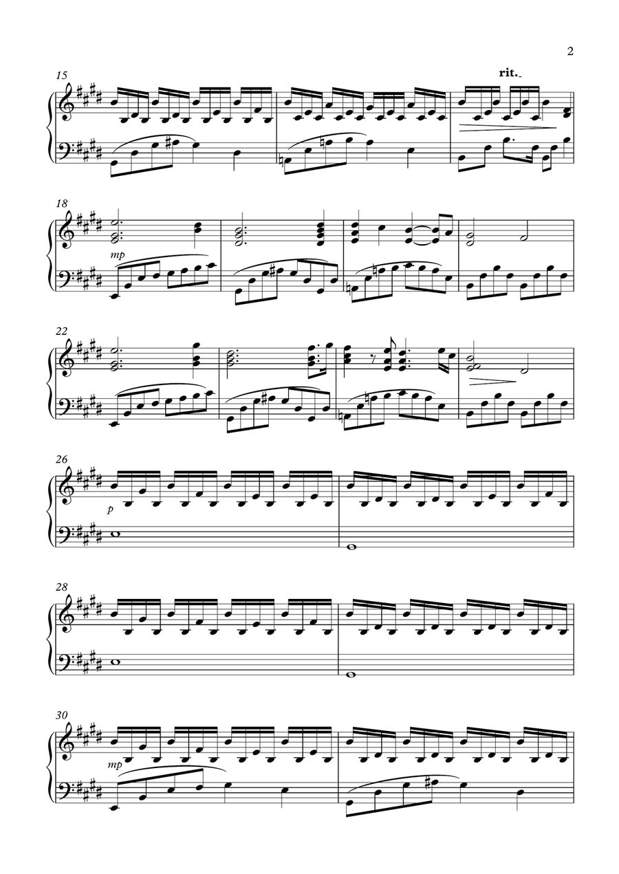Always You Always You Piano Solo scores gallery preview page 2
