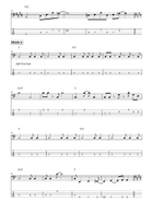 Never Before Bass Guitar Tablature scores gallery preview page 4
